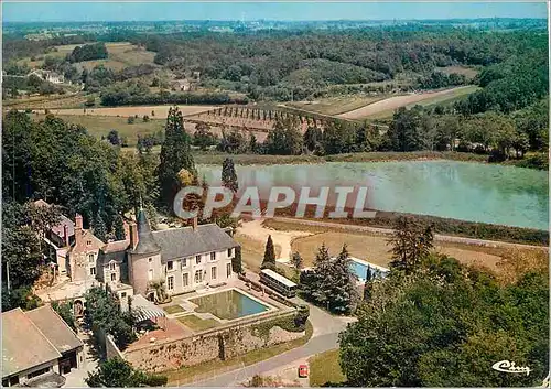 Moderne Karte Luynes (I et L) Chateau Hotel de Beauvois Parc de 140 ha Piscine Chauffee Tennis Ball Trap Vue a