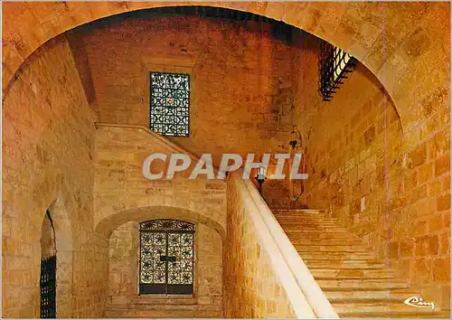Cartes postales moderne Abbaye de Fontfroide (Aude) Narbonne (XIIe et XIIIe Siecles) L'Escalier d'Honneur