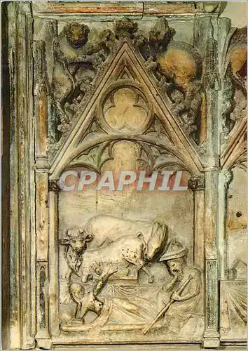 Cartes postales moderne Eglise de Corneilla de Conflent La Nativite Marbre (1345) Oeuvre de Jacques Cascall de Berga