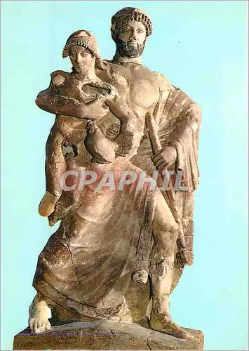 Cartes postales moderne Musee d'Olympie Jupiter enlevant Ganimedes (47 a C)