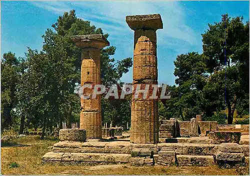Moderne Karte Olympie Le Temple d'Hera