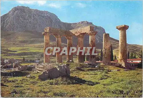Cartes postales moderne Ancienne Corinthe Le Temple Archaique d'Apollon Verrs 550 av JC