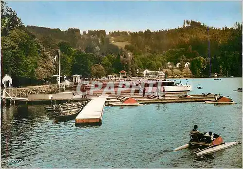 Moderne Karte Gerardmer (Vosges) Les Bords du Lac Bateau Pedalo