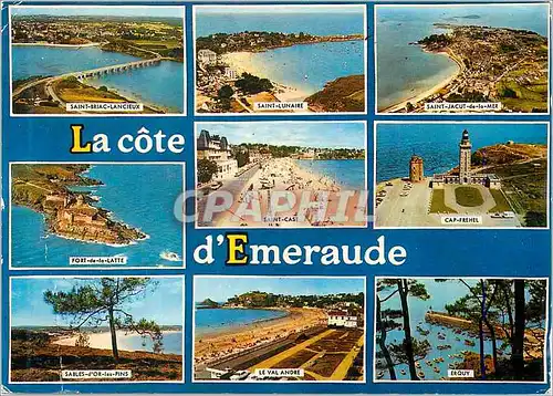 Cartes postales moderne La Cote d'Emeraude Saint Briac Lancieux Saint Lunaire Fort de la Latte