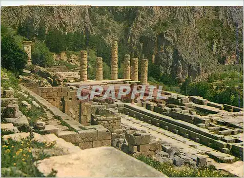 Moderne Karte Delphes Vue du Temple d'Apollon
