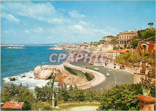 Moderne Karte Marseille Le Carrefour du Monde Promenade de la Corniche