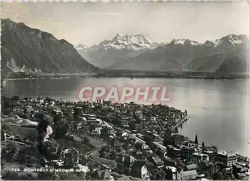 Cartes postales moderne Montreux et les Dents du Midi