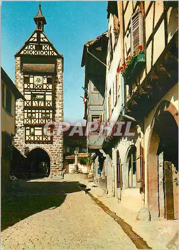 Cartes postales moderne Riquewihr (Haut Rhin) L'Alsace Couleurs et Lumiere de France La Porte Haute ou Dolder