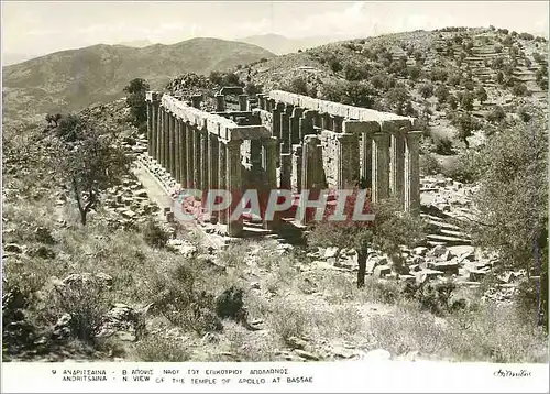 Moderne Karte Andritsaina View of the Temple of Apollo at Bassae