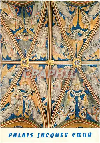 Cartes postales moderne Bourges (Cher) En Berry Palais Jacques Coeur Remarquable Plafond Peint de la Chapelle