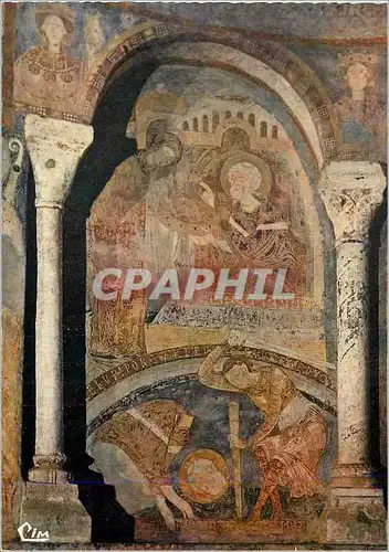 Cartes postales moderne Berze la Ville (S et L) Chapelle des Moines de Cluny Peintures Murales du debut du XIIe S