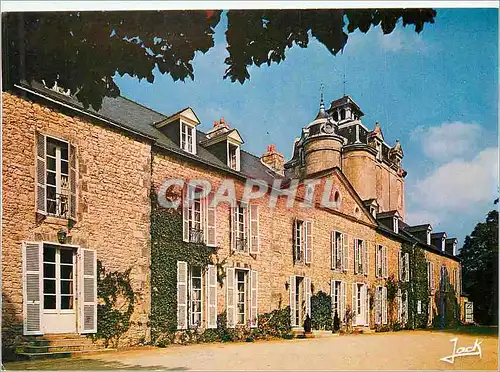 Moderne Karte Erdeven le Chateau Hotel de Keraveon Couleurs de Bretagne