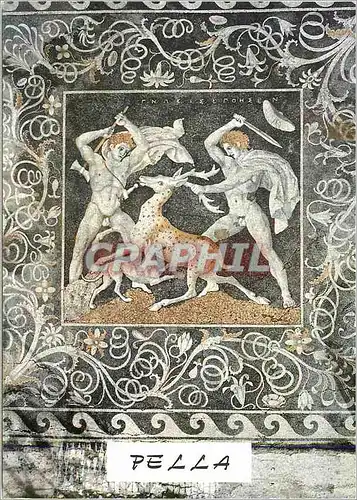 Moderne Karte Pella Ground Mosaic Deer's Hunting 3rd Cent B C