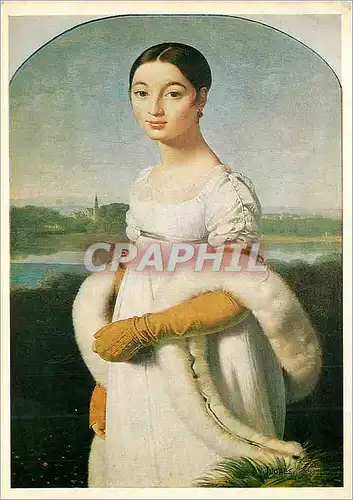 Cartes postales moderne Musee du Louvre Dominique Ingres (1780 1867) Portrait de Mademoiselle Riviere (1805)