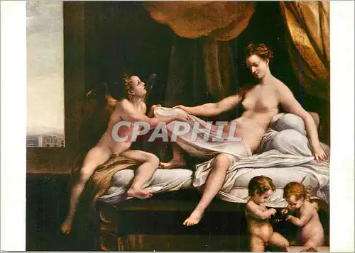 Moderne Karte Roma Le Correge Danae (Galerie Borghese)