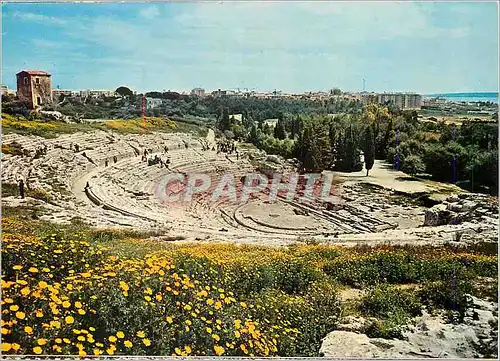 Moderne Karte Siracusa Theatre Grec et Panorama