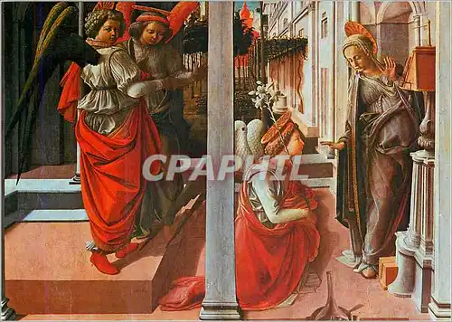 Cartes postales moderne Firenze Basilica di S Lorenzo Filippo Lippi Firenze 1406 Annonciation