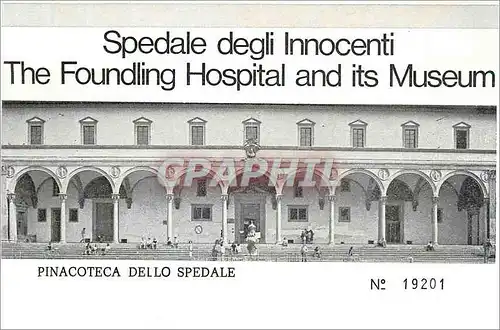 Moderne Karte Spedale degli Innocenti The Foundling Hospital and its Museum Pinacoteca Dello Spedale