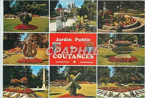 Cartes postales moderne Coutances (Manche) Jardin Public