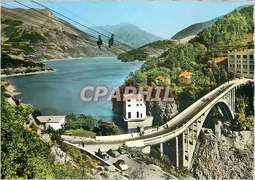 Cartes postales moderne La Route Napoleon Corps (Isere) alt 937 metres Barrage et Lac du Sotet
