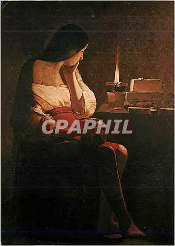 Cartes postales moderne Paris Musee du Louvre Georges de la Tour (1593 1652) La Madeleine a la Veilleuse