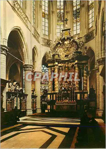 Moderne Karte Antwerpen Eglise St Jacques Maitre autel par A Queltin Le Jeune