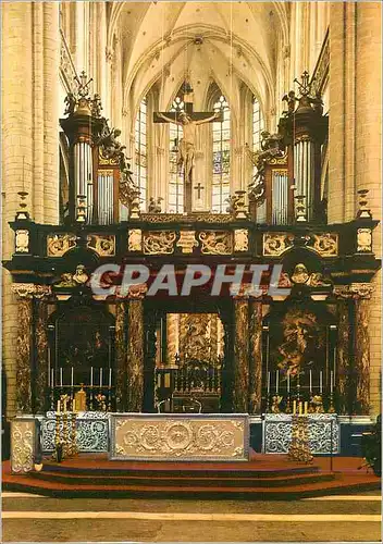 Moderne Karte Antwerpen Eglise St Jacques Jube de Seb De Neve (1669) Orgue