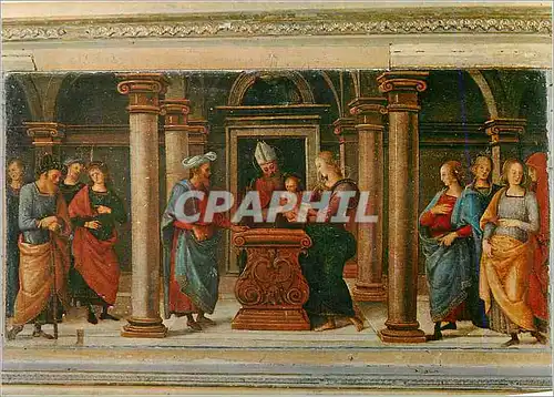 Cartes postales moderne Urbino Raffaello Sonzio Presentation de Maria au Temple