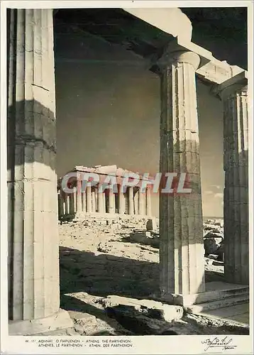 Moderne Karte Athenes Le Parthenon