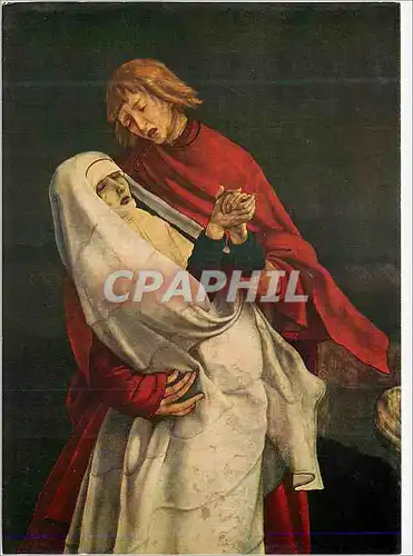 Cartes postales moderne Colmar (Ht Rhin) Musee d'Unterlinden La Vierge et St Jean (detail)