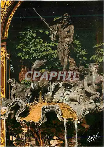 Cartes postales moderne Nancy (Meurthe et Moselle) PLace Stanislas (1752 1756) La Fontaine de Neptune due au Sculpteur n