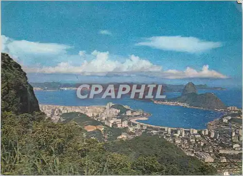 Cartes postales moderne Rio de Janeiro Brasil Belvedere Dona Marta Vue Panoramique