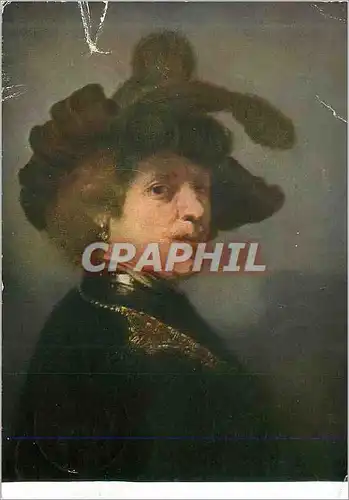 Moderne Karte Rembrandt (1606 1669) Portrait du Peintre en Officier