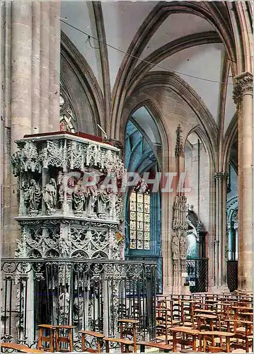 Moderne Karte Cathedrale de Strasbourg La Chaire Ouvrage de Jean Hammer (1486)