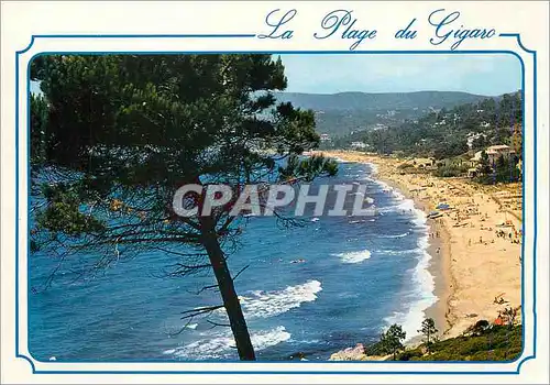 Moderne Karte Croix Valmer La Cote d'Azur La Plage du Gigaro