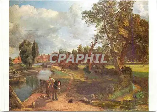 Cartes postales moderne Flatford Mill By Courtesy of the Tate Gallery London Oil an Canvas John Constable R A