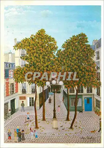 Cartes postales moderne Cellia Saubry La Place Furstenberg Galerie Naifs et Primitifs Rue du Dragon