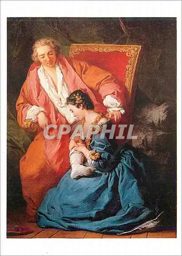 Moderne Karte Musee du Louvre Subleyras Pierre La Courtisane Amoureuse