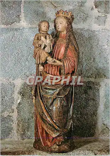 Cartes postales moderne Basilique de Mauriac (Cantal) Vierge a l'Oiseau XVIe Siecle