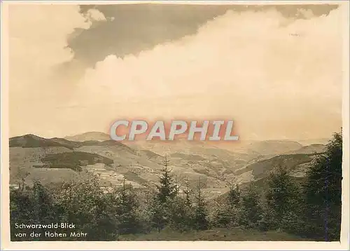 Moderne Karte Schwarzwald Blick von der Hohen Mohr