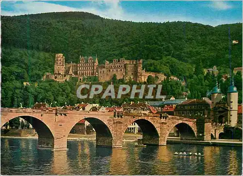 Cartes postales moderne Heidelberg Alte Neckorbrucke und Schloss