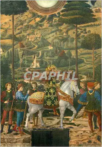 Cartes postales moderne Firenze Palazzo Mediel Riccardi Michel Paleologue en Habit de Roi Mago