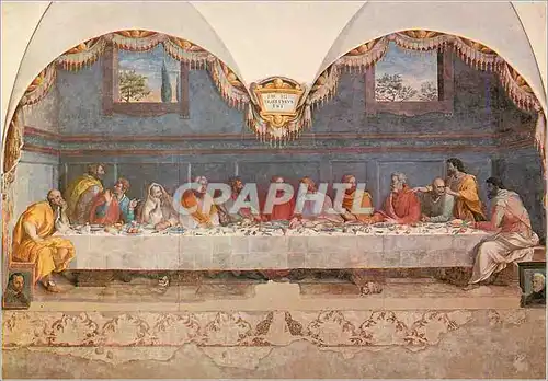 Cartes postales moderne Firenze Basilica di Santa Maria del Carmine Allori Ultima Cena