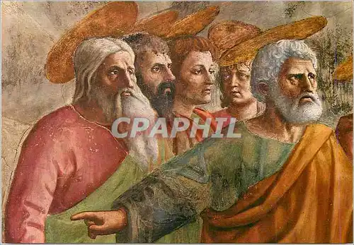 Cartes postales moderne Firenze Basilica di Santa Maria del Carmine Masaccio Il Tributo Part S Pietro