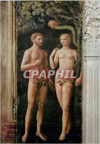 Cartes postales moderne Firenze Basilica del Carmine Adam and Eve