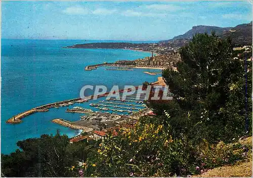 Cartes postales moderne Menton Alpes Maritimes Les Sites Merveilleux de la Cote d'Azur Le Port de Garavan