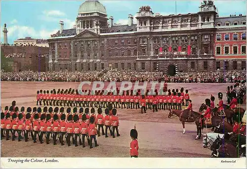 Moderne Karte Trooping the Colour London Militaria