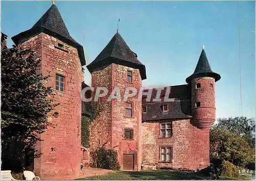 Moderne Karte Collonges la Rouge Correze Pittoresque Chateau de Vassignac la Cour Interieure