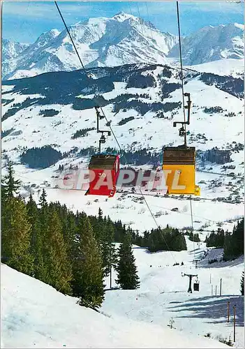 Cartes postales moderne La Capitale du Ski Megeve (Hte Savoie) Alt 1113 m Le Telecabine du Jaillet