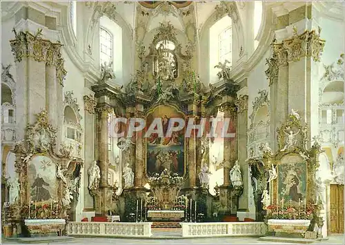 Moderne Karte Basilika Vierzehnheiligen Hochaltar Franziskus und Antoniusaltar Baujahr 1743 1772